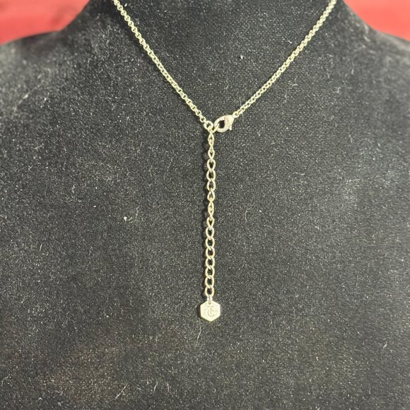 Touchstone Crystal by Swarovski Necklace Boho Turquoise Pewter - Picture 2 of 2